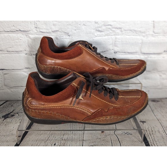 Pikolinos Brown Leather Lace Up Comfort Moc Toe Casual Loafers Size 11 / 44 main image 5